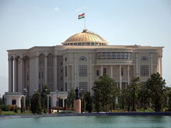 The massive Palace of Nations (Presidential Residence); Dushanbe