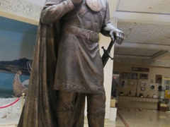 Statue of Timur-Malik, a governor of Khujand who valiantly resisted the Mongol invasion sent by Ghengis Khan's sons Chagatai and Ogedei
