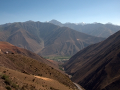 Mountains are 90% of Tajikistan so we had fine views such as this one to look at on our long drive to Penjikent