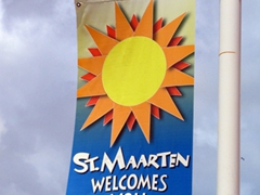 This sign says it all...and we love St Maarten's hospitality