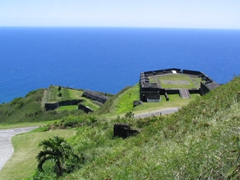 Brimstone Fortress and its commanding view of the sea