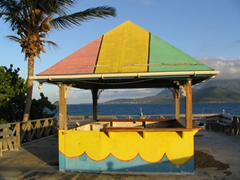 This beach hut looked like it had seen some wild party nights