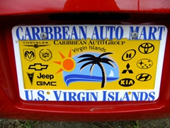 US Virgin Islands license plate