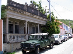 View of some of the houses in Gustavia, the capital of St Barts