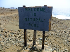 A sense of accomplishment...reaching the natural pool unscathed