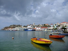 View of pretty St George harbor