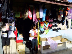 Shopkeeper in downtown Bridgetown