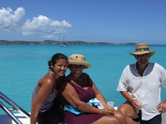 Becky, Judy and Joe bask in the sun on Eli’s Eco Tour