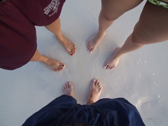 Shoal Bay East has some of the softest sands around...a pleasure for our toes!