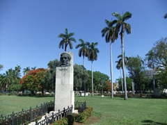 Bust of Abraham Lincoln on display at Friendship Park