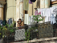Balcony view in old Havana