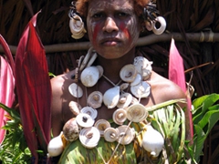 Beautiful shells on this Kabriman tribal lady