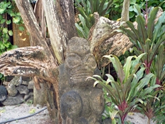 Stone statue; Tiki Village