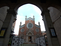 View of St. Anthony of Padua Church, the largest Roman Catholic Church in Istanbul. It was built in 1725 by the local Italian community