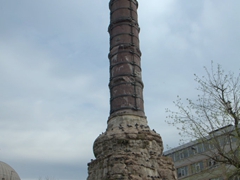 Cemberlitas (also known as the column of Constantine) is a Roman monumental column built in 330 AD