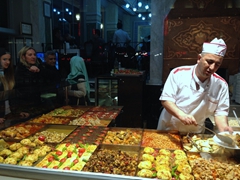 Cheap and tasty eats can be found at local cafeterias strewn throughout Istanbul such as this one