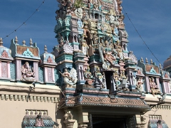 Sri Mariamman Temple, located in Penang's Little India section