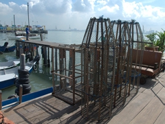 Fish traps on Chew Jetty; Georgetown