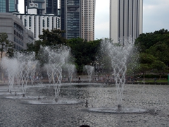 Fountains at the Petronas Towers; Kuala Lumpur