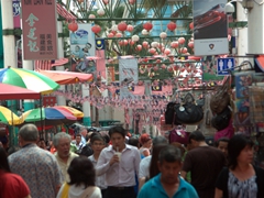 Kuala Lumpur's crowded Chinatown in a shopper's paradise
