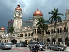 View of the Sultan Abdul Samad Building, located in front of Merdeka Square (Independence Square); Kuala Lumpur