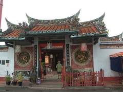 View of Malacca's Cheng Hoon Teng Temple, the oldest functioning temple in Malaysia