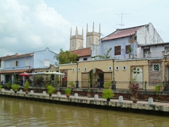 Riverside view of Malacca
