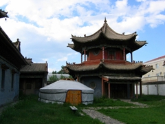 Courtyard view of Choijin Lama Monastery