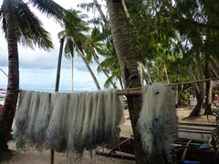 Fishing net; White Beach on Boracay
