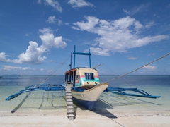The quintessential bangka (outrigger) boat is the perfect mode to cruise around Boracay