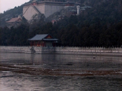 A scenic snapshot of the Summer Palace at dusk