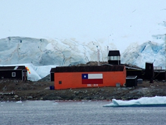 View of the Chilean base of Gonzalez Videla, Paradise Bay. It serves as one of the primary entry points into the bay and as a result, receives numerous visitors each year