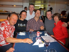 We love the Cheesemans, one of the coolest families! Doug, Becky, Polish captain Slawski, Ted, Robby and Gail