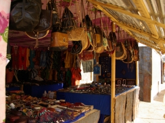 Souvenirs are in abundance at the market in Djanet (prices are in Euros)
