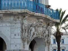 Detail of French architecture in Algiers
