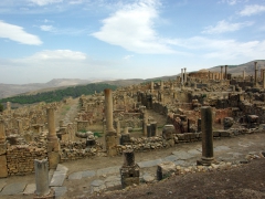 View of the Christian Quarter in the distance; Djemila
