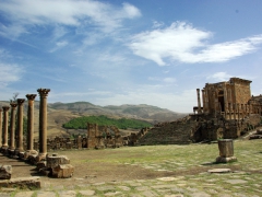 View of the Severan Forum; Djemila
