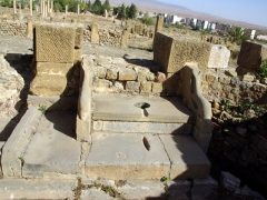 One of Timgad's public toilets 
