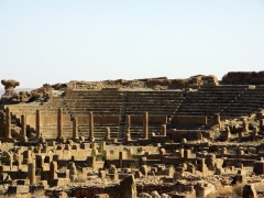 View of Timgad's amphitheater
