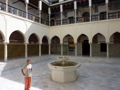 Becky standing in the Harem's section of Achmed Bey's Palace (the Bey had a notoriously difficult time procreating, taking numerous wives but fathering only one child, a daughter); Constantine
