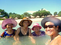 Photo with the ladies at Nusa Dua beach