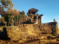 View of Tanah Lot, one of Bali's 7 sea temples