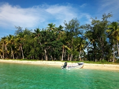 One final look at Nanuya Island as we head back to Coral View resort