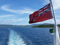 Goodbye beautiful Savusavu! The view as we cruise onward to Taveuni