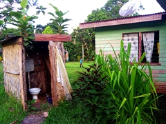 A simple outhouse; Tabia Village