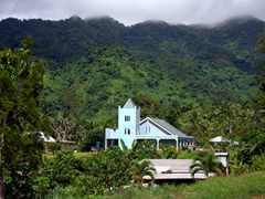 Almost every village we drove past had its own church; Vanua Levu