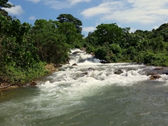 Due to the heavy recent rains, there were tons of cascades visible from the ring road as we made our way around the island of Efate