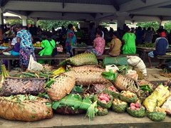 Luganville market scene