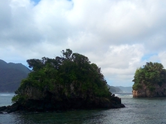 Flowerpot rocks - an iconic image seen on every American Samoa license plate!