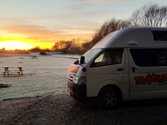 Waking up to a frosty morning and brilliant sunrise; Thornbury